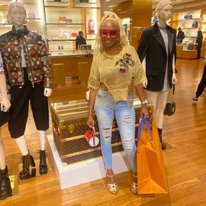 36th Birthday Gold blouse, one of a kind (Custom made)